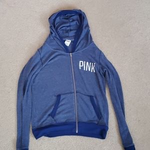PINK Jacket in blue, size Medium